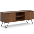 Hunter - TV Media Stand - Walnut Veneer - sold by Home Elegance USA
