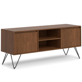 Hunter - TV Media Stand - Walnut Veneer - sold by Home Elegance USA