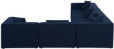 Cube - Modular Sectional 6 Piece - Navy - Fabric - Modern & Contemporary - 630Navy - Sec6A - Home Elegance USA - 3