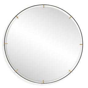 Grand Pendulum Round Mirror - Black by Uttermost - View 1
