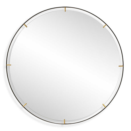 Grand Pendulum Round Mirror - Black by Uttermost - View 1