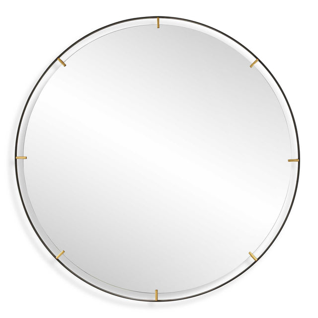Grand Pendulum Round Mirror - Black by Uttermost - View 1
