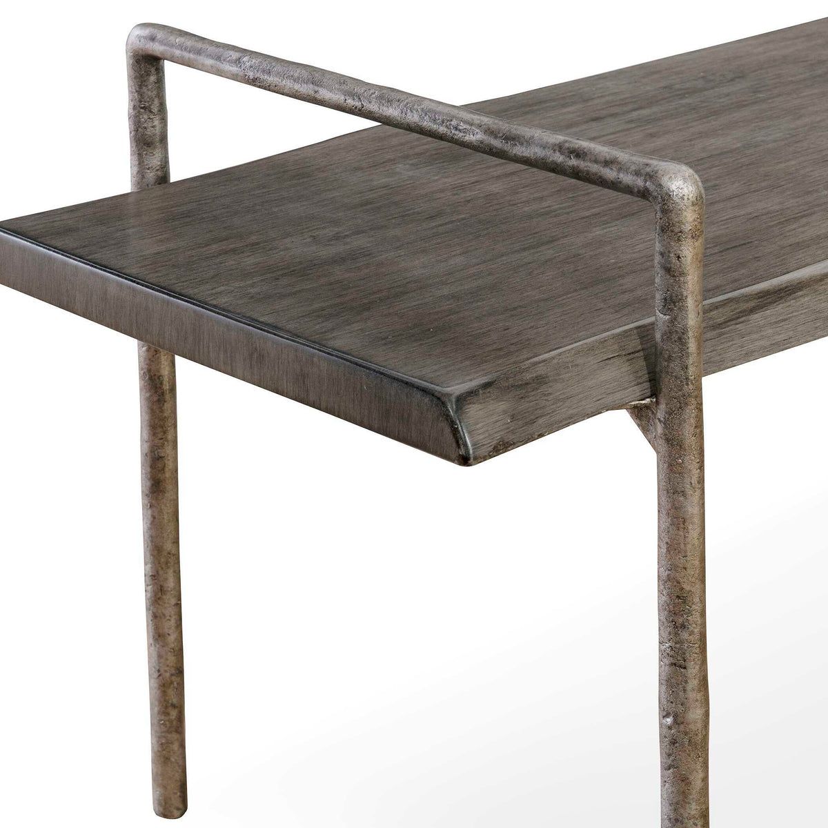 Chandos Wooden Bench - Dark Gray by Uttermost - View 5