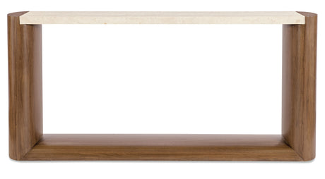 Eleana Marble Top Console Table Medium Wood / Beige - Dark Brown / Beige by Hooker Furniture - View 3