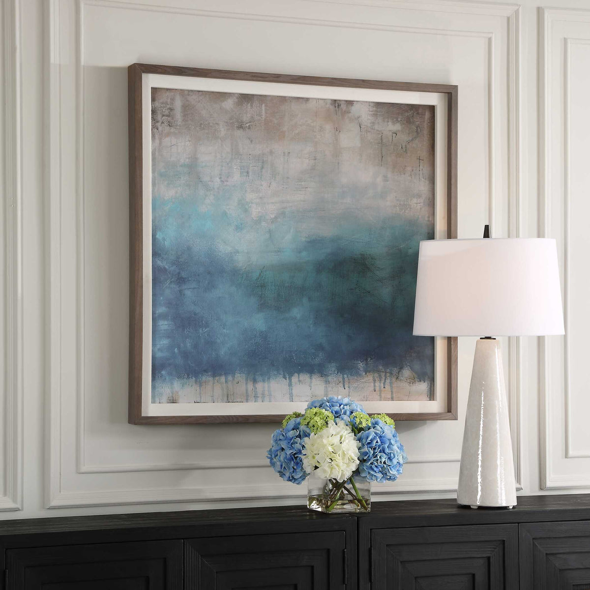 Serenity Paused Framed Abstract Print - Blue by Uttermost - View 3