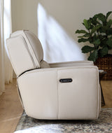 Miles Zero Gravity Power Recliner With Power Headrest - White by Hooker Furniture - View 2