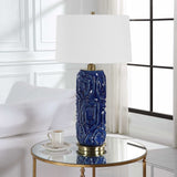 Zade Table Lamp - Blue by Uttermost - View 3