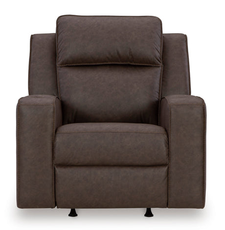 Ashley Granite Lavenhorne Rocker Recliner - Faux Leather | Home Elegance USA