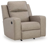 Ashley Pebble Lavenhorne Rocker Recliner - Faux Leather | Home Elegance USA