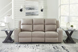 Ashley Pebble Lavenhorne REC Sofa w/Drop Down Table - Faux Leather - 6330789 - Home Elegance USA - 4