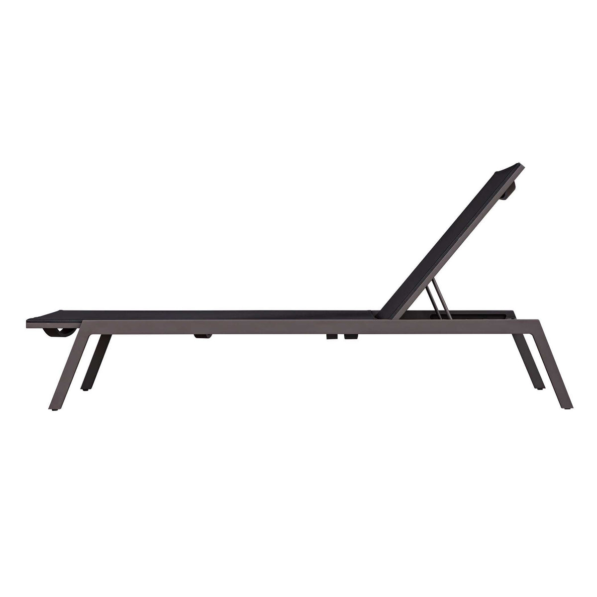 Bea Outdoor Pool Chaise - Black by Uttermost - View 7