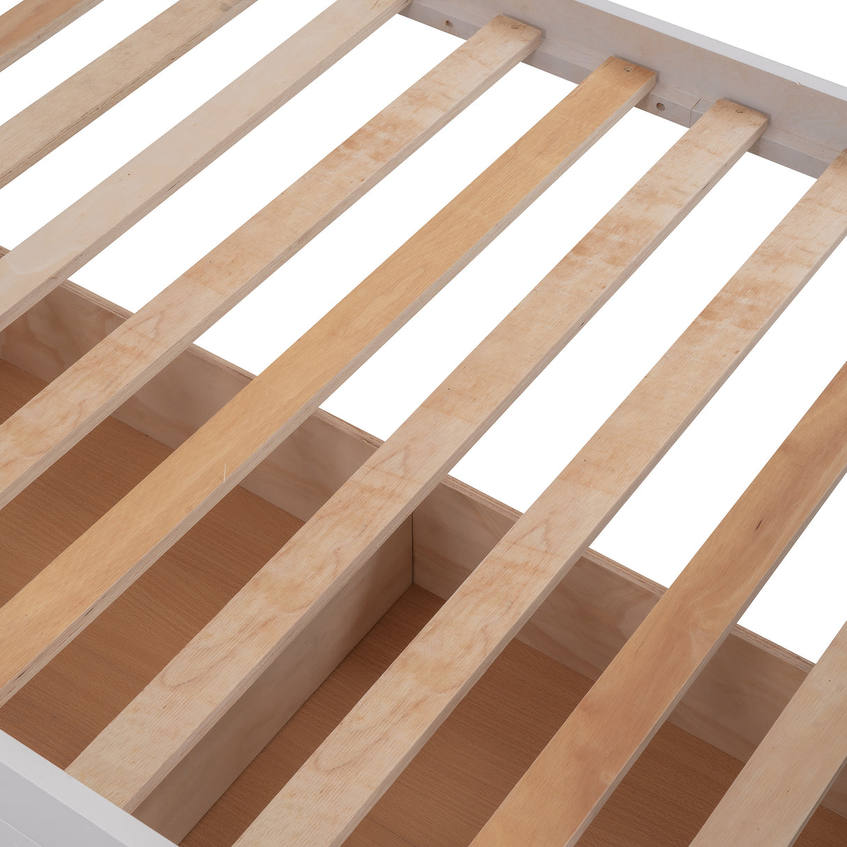 Stairway Twin-Over-Twin Bunk Bed with Three Drawers for Bedroom, Dorm - White(Old sku: LT000309AAK) - sold by Home Elegance USA