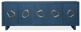 Commerce And Market Paige Five-Door Credenza - Blue by Hooker Furniture - View 5