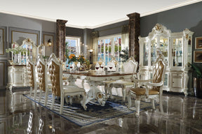 Picardy Dining Table 63460 Antique Pearl & Cherry Oak Finish | Acme - sold by Home Elegance USA