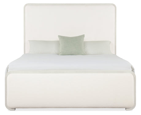 Serenity Ashore California King Upholstered Panel Bed - White | Hooker Furniture