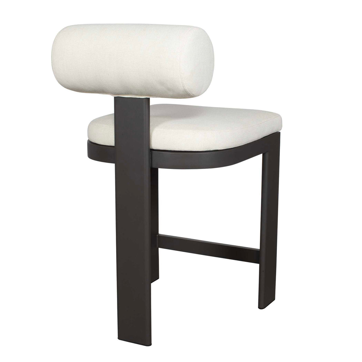 Bolster Back Outdoor Counter Stool - White by Uttermost - View 4