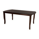 Dark Cherry Finish Simple Design 1pc Dining Table with Separate Extension Leaf Mango Veneer Wood Dining Furniture - B01156366 - Home Elegance USA - 7