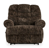 Zero Wall Recliner Movie Man Velvet Chocolate | Ashley - Home Elegance USA