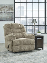 Zero Wall Recliner Movie Man - Taupe Velvet | Ashley - Home Elegance USA