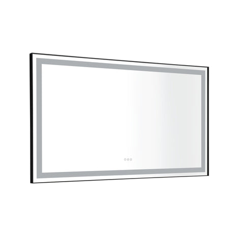 84in. W x48 in. H Framed LED Single Bathroom Vanity Mirror in Polished Crystal Bathroom Vanity LED Mirror with 3 Color Lights Mirror for Bathroom Wall - W1272103502 - image - 10