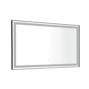 84in. W x48 in. H Framed LED Single Bathroom Vanity Mirror in Polished Crystal Bathroom Vanity LED Mirror with 3 Color Lights Mirror for Bathroom Wall - W1272105899 - image - 11