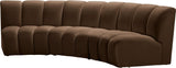 Infinity Modular Sofa In Brown - 638Brown - 3PC | Meridian | Home Elegance USA