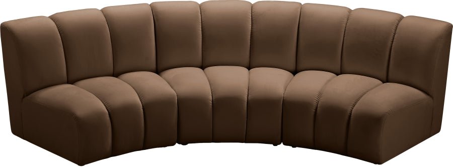 Infinity Modular Sofa In Brown - 638Brown-3PC | Meridian