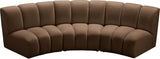 Infinity Modular Sofa In Brown - 638Brown - 3PC | Meridian | Home Elegance USA