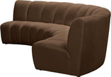 Infinity Modular Sofa In Brown - 638Brown - 3PC | Meridian | Home Elegance USA