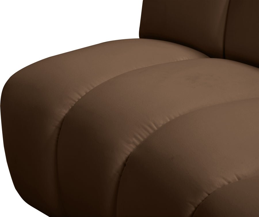 Infinity Modular Sofa In Brown - 638Brown - 3PC | Meridian | Home Elegance USA