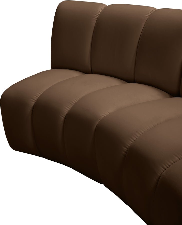 Infinity Modular Sofa In Brown - 638Brown - 3PC | Meridian | Home Elegance USA