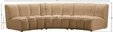 Infinity Modular Sofa In Camel - 638Camel - 3PC | Meridian | Home Elegance USA