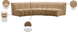 Infinity Modular Sofa In Camel - 638Camel - 3PC | Meridian | Home Elegance USA