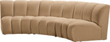 Infinity Modular Sofa In Camel - 638Camel - 3PC | Meridian | Home Elegance USA