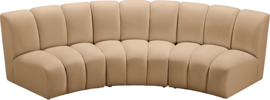 Infinity Modular Sofa In Camel - 638Camel - 3PC | Meridian | Home Elegance USA