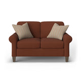 Moxy Fabric Loveseat, Curved Sock Arms | Flexsteel