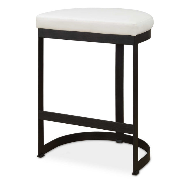 Ivanna Counter Stool - White / Black by Uttermost - View 1