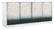 Melange Mediterranean Entertainment Credenza - White / Blue by Hooker Furniture - View 1
