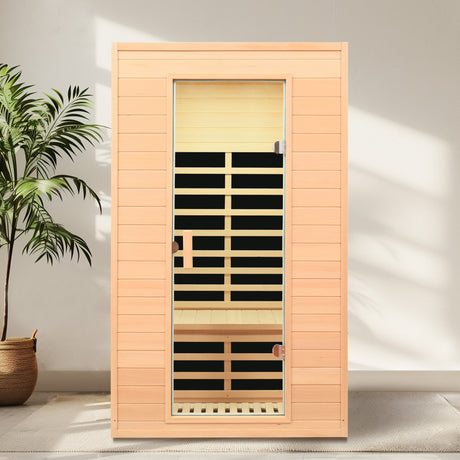 Hemlock Two-Person Far Infrared Roof Embedded Sauna with Bluetooth & LED Lighting - sold by Home Elegance USA