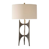Goldia Lamp Antique Bronze - Bronze / Beige by Uttermost - View 1