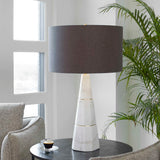 Citadel Marble Table Lamp - Dark Gray / White by Uttermost - View 2