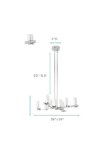 Victory 12 Light Chandelier //  Chrome  | Finesse