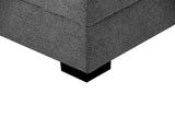 111'' Tufted Fabric 3 - Seat L - Shape Sectional Sofa Couch Set w/Chaise Lounge, Ottoman Coffee Table Bench, Dark Grey - W876S00066 - image - 6