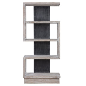 Nicasia Modern Etagere - Silver / Dark Gray by Uttermost - View 1