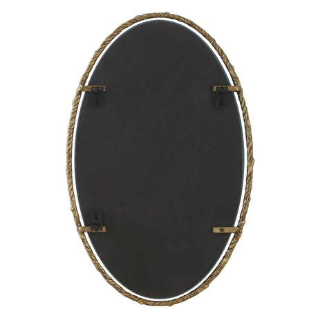 Twisted Branch Oval Mirror - Gold by Uttermost - View 6