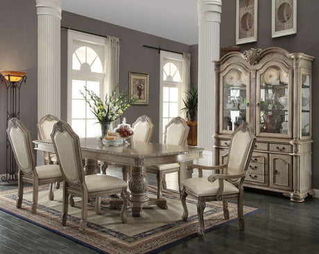 Acme - Chateau De Ville Dining Table 64065A Antique White Finish