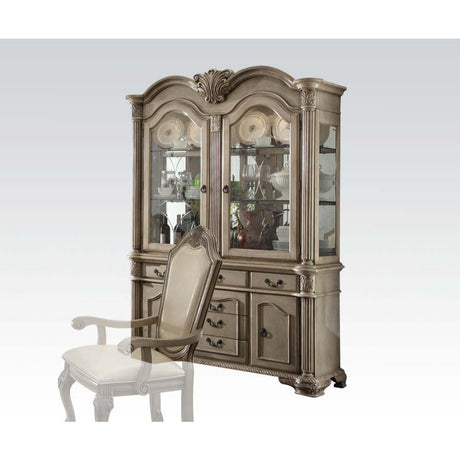 Acme - Chateau De Ville Buffet & Hutch 64069A Antique White Finish