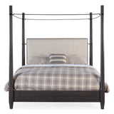 Big Sky King Poster Bed With Canopy - Black / Dark Brown by Hooker Furniture - View 6