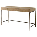 Aristotle Natural Wood Modern Desk - Light Brown by Uttermost - View 5