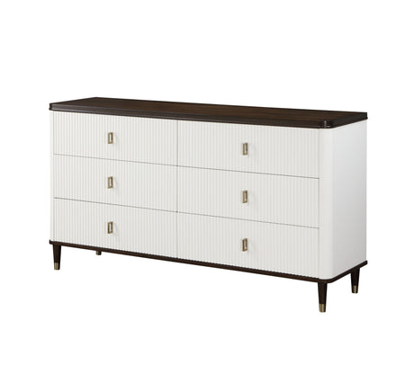 Carena 5Pcs Bedroom Set (E.King, dresser, chest, mirror, nightstand) - sold by Home Elegance USA